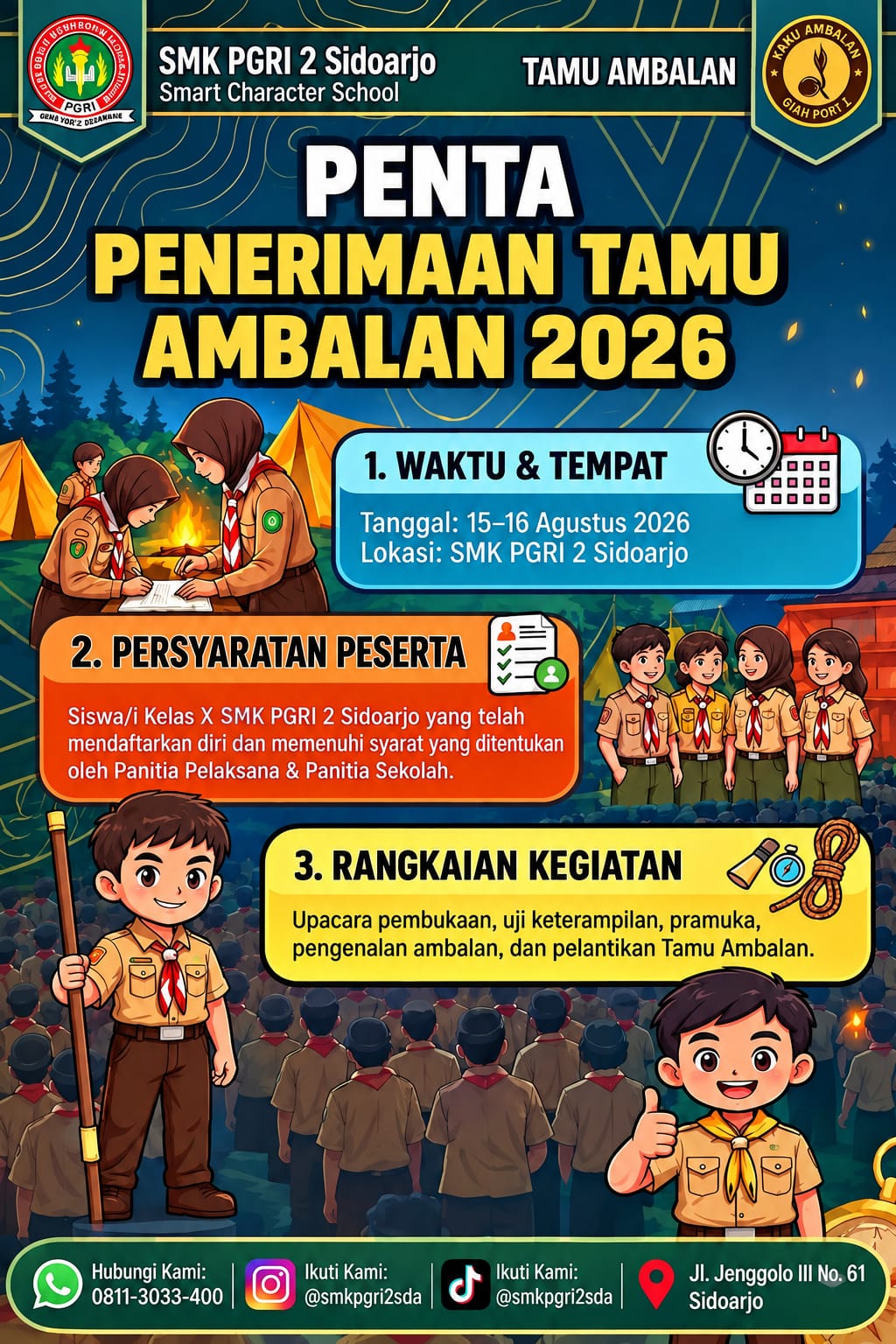 PENERIMAAN TAMU AMBALAN KELAS X 2026 - 2027