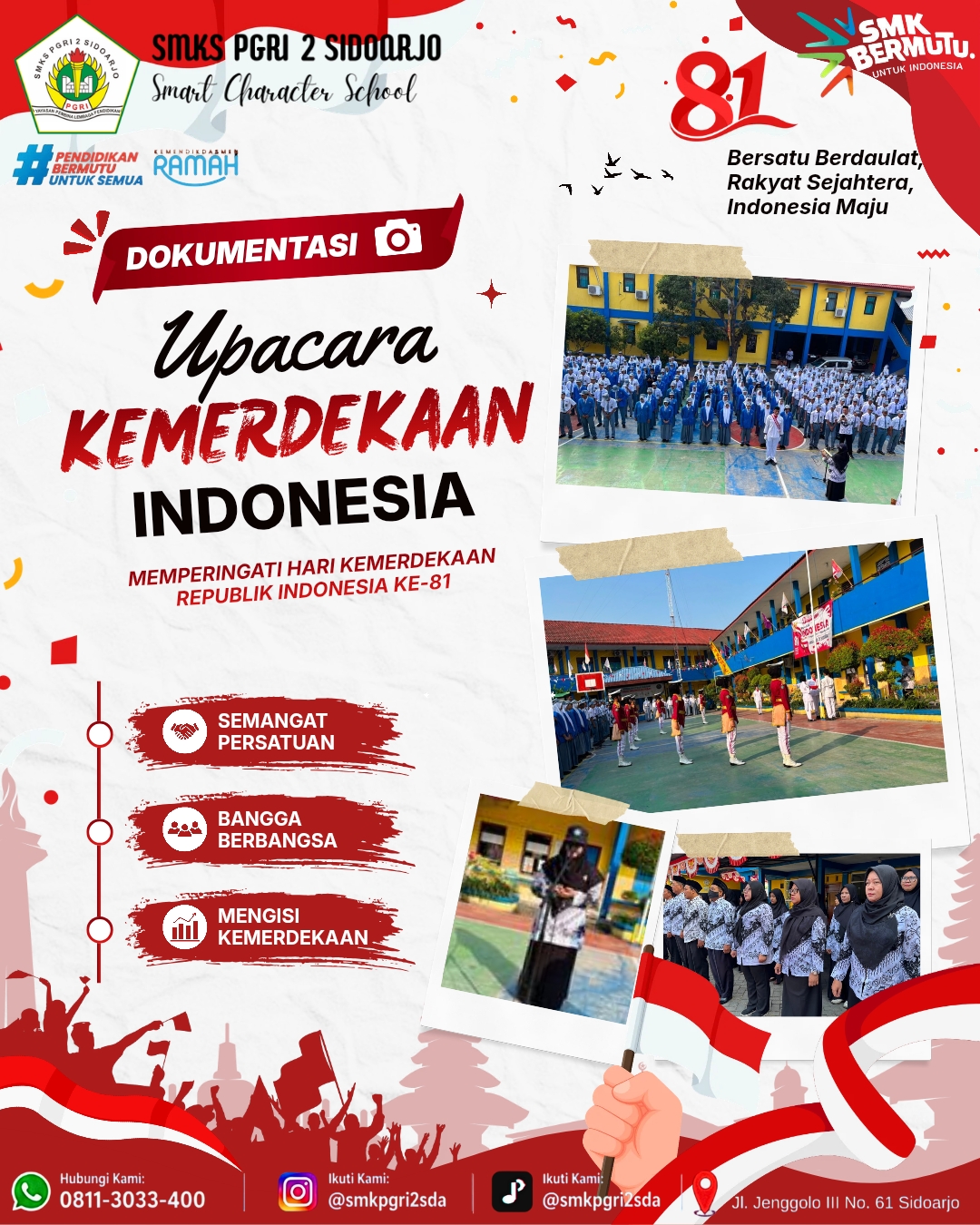 UPACARA 17 AGUSTUS 2026 DISMKS PGRI 2 SIDOARJO